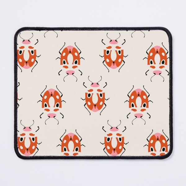 Item preview, Cute bugs on beige, pattern designed and sold by BlueLela.