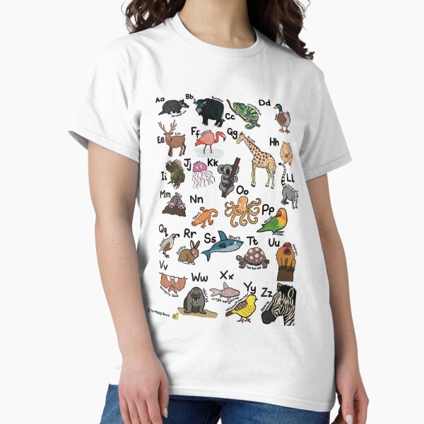 Animal Alphabet Classic T-Shirt