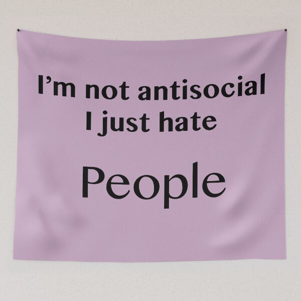 Item preview, I am Not Antisocial - I Just Hate People Funny Shirt - T-Shirt - Tee designed and sold by happygiftideas.