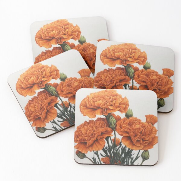 Item preview, Orange Carnations  designed and sold by Vanover Designs.