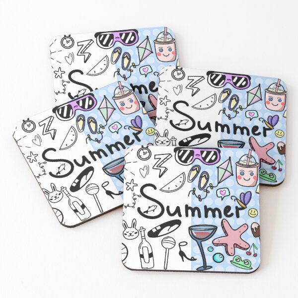 Item preview, Summer vibe colorful doodles designed and sold by Kroshkacahes.