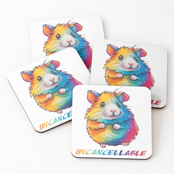 Item preview, Uncancellable Cute Hamster - Colorful Joyful Hamster Design designed and sold by RandomForestBot.