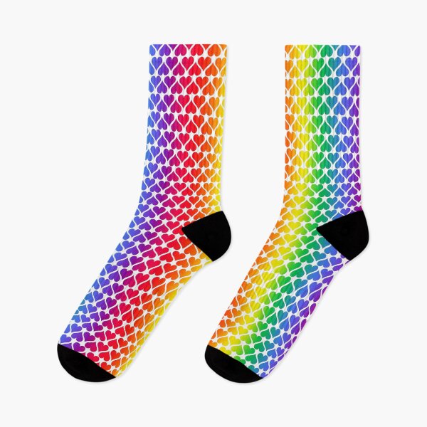 Item preview, Rainbow Hearts Pattern designed and sold by Jandsgraphics.