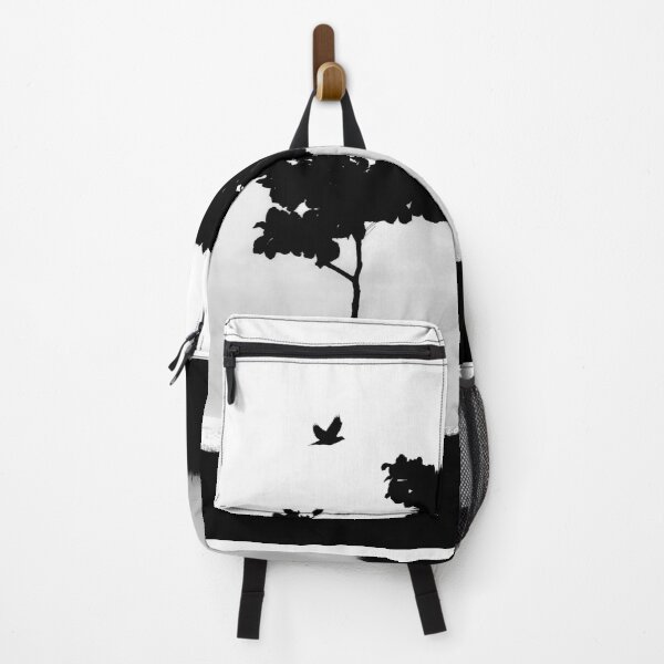 Item preview, Dark trees and birds against a clear sky. Black and white photography designed and sold by willamsharking.