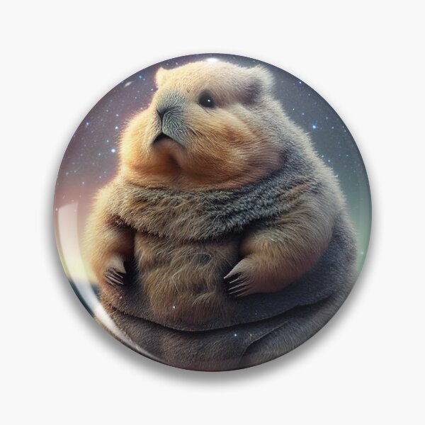 Item preview, Wombat in Space designed and sold by Pixel-wise.