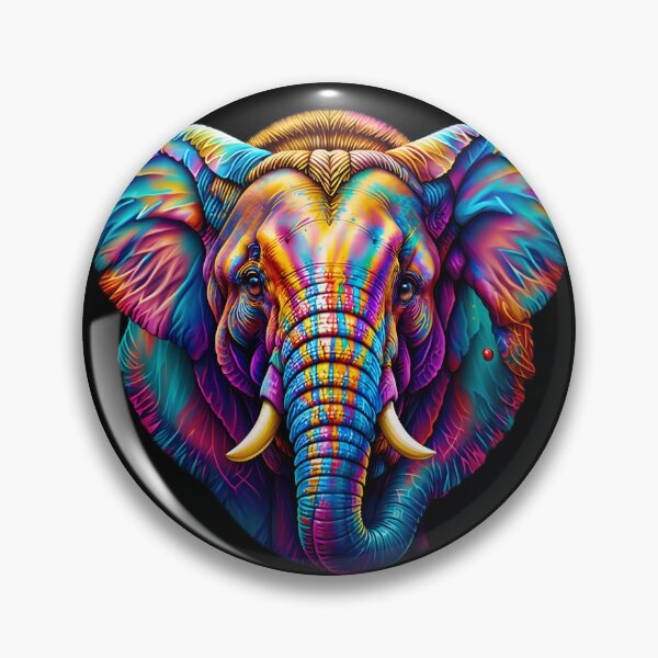 Artikelvorschau, Psychedelic Elephant entworfen und verkauft von SvahaDesigns.