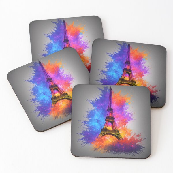 Item preview, Paris Eiffel Tower - Vibrant Splash of Color designed and sold by Aaron2610.