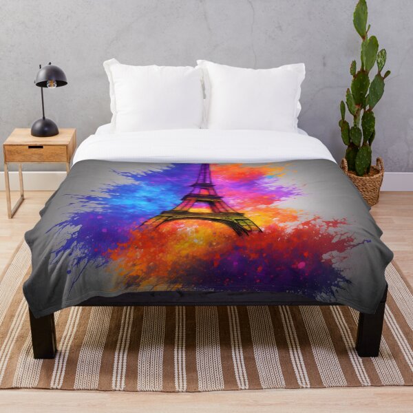 Item preview, Paris Eiffel Tower - Vibrant Splash of Color designed and sold by Aaron2610.