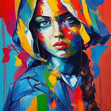 Artwork thumbnail, Abstract faces by Samakes