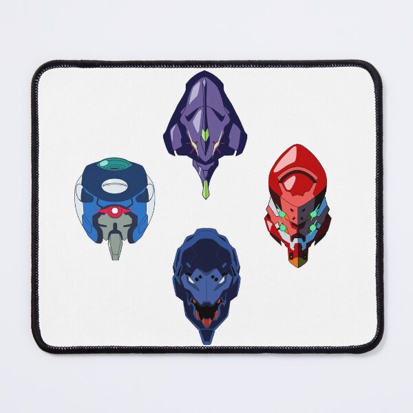 Item preview, All Evangelion Heads ~ Units 01-04 ~ Neon Genesis Evangelion Design designed and sold by TimberW0lf Studios.