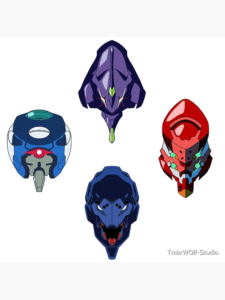 All Evangelion Heads ~ Units 01-04 ~ Neon Genesis Evangelion