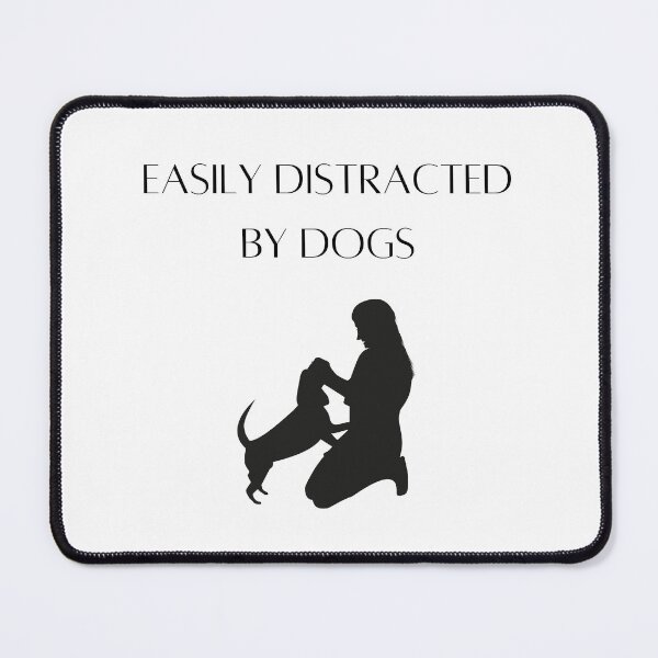 Item preview, Easily distracted by dogs illustration designed and sold by HappyNoireArt.