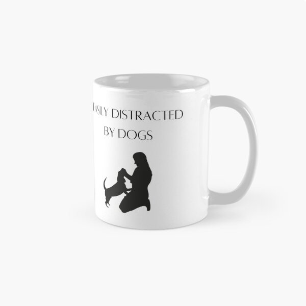 Item preview, Easily distracted by dogs illustration designed and sold by HappyNoireArt.