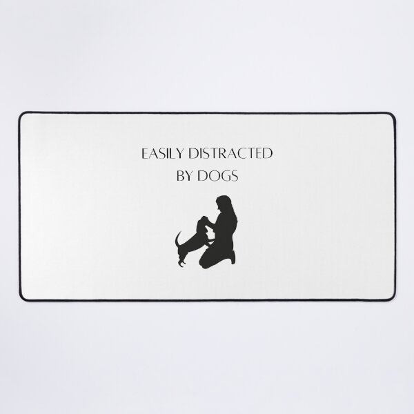 Item preview, Easily distracted by dogs illustration designed and sold by HappyNoireArt.