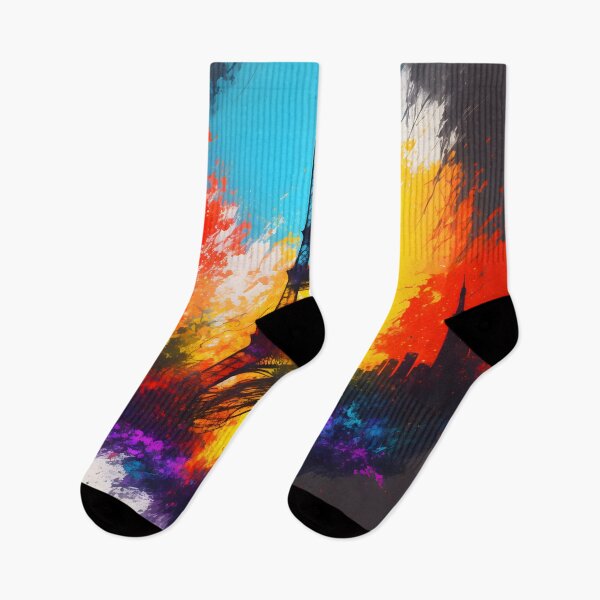 Item preview, Paris skyline Eiffel Tower - Vibrant Splash of Color designed and sold by Aaron2610.