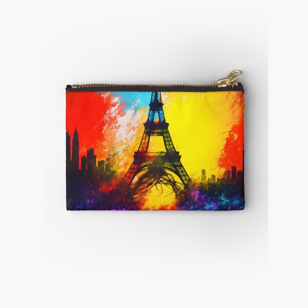 Item preview, Paris skyline Eiffel Tower - Vibrant Splash of Color designed and sold by Aaron2610.
