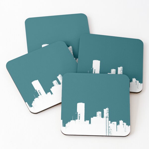Artikelvorschau, Weiße Chicago Skyline Silhouette entworfen und verkauft von Lydia Planalp.
