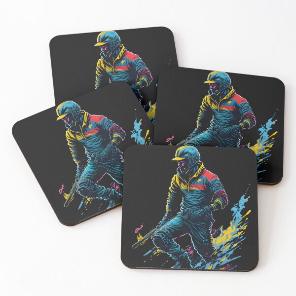 Item preview, Revolutionize Your Look: Digital Art and Clothing of a Vibrant Male Baseball Player designed and sold by Chromatic-Art.