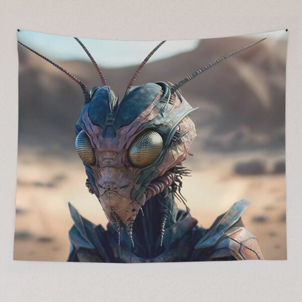 Item preview, Creepy Insectoid Alien (Arthropod) Inhabitant of Mars designed and sold by AIWanderer.