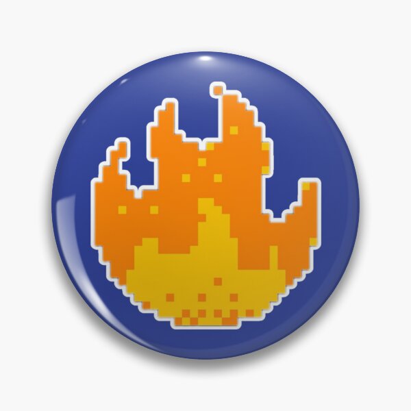 Item preview, Pixel Fire (bordered) designed and sold by agenttomcat.