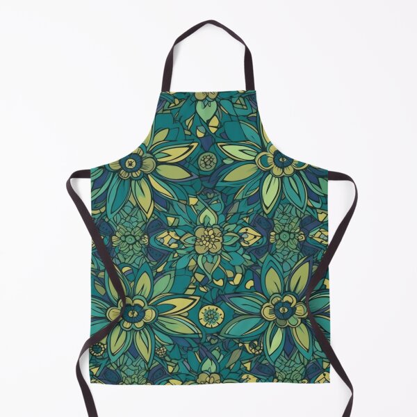 Item preview, Green Hippie Flower Pattern designed and sold by LTAdesigns.