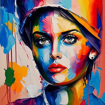 Artwork thumbnail, Abstract faces by Samakes