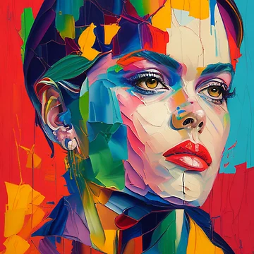 Artwork thumbnail, Abstract faces by Samakes