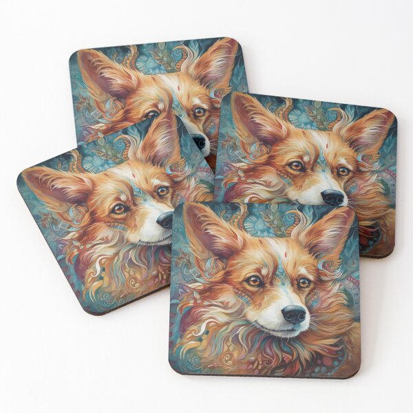 Item preview, Perro Corgi Tribal 8 designed and sold by DiatomDesigns.