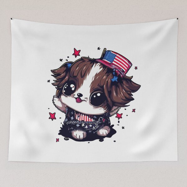 Item preview, Cute Dog 4th of July Liberty Leash designed and sold by ChromaArtistic.
