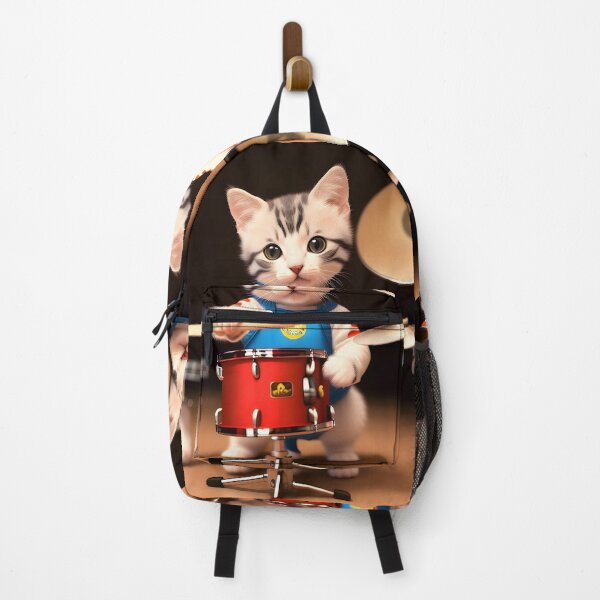 Item preview, Drummer cat - Modern digital art designed and sold by Ai-michiart.