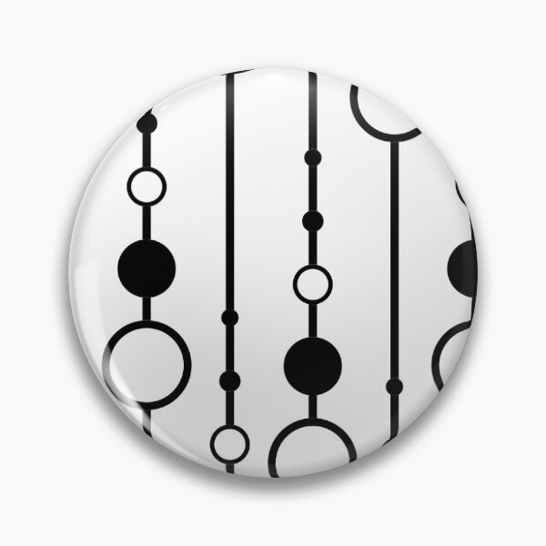 Item preview, singleton design pattern in black circles style designed and sold by Patternawy.