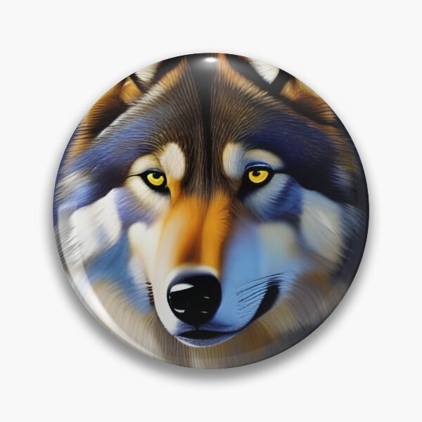 Artikelvorschau, Wolfsportrait, pastos, Ai Generated Art entworfen und verkauft von ACC .