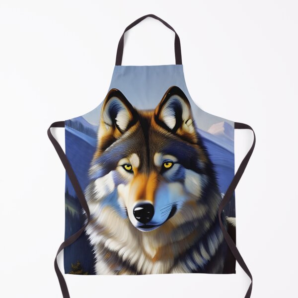 Item preview, Retrato de lobo, empaste, Ai Generated Art designed and sold by ACC .