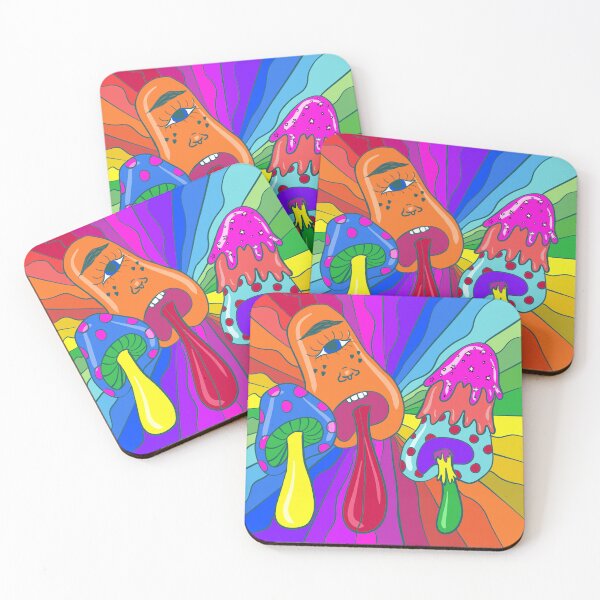 Item preview, Trippy Mushrooms designed and sold by crispyleaves.