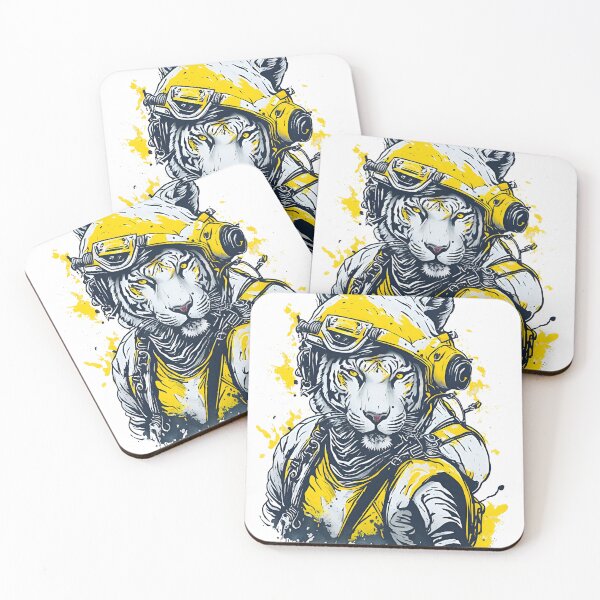 Item preview, Yellow Tiger as a biker designed and sold by msys.