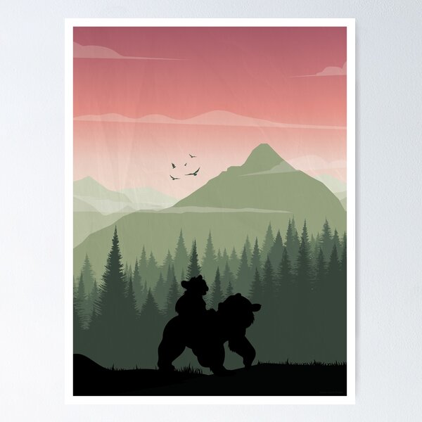Item preview, Brother bear Minimal poster designed and sold by manonpradier.