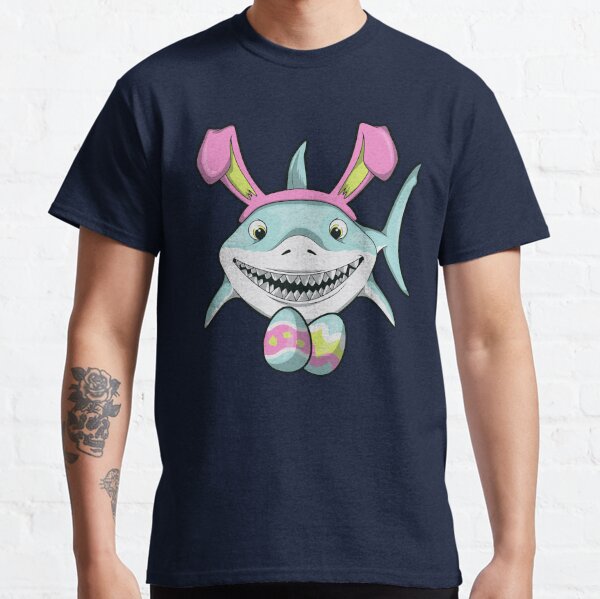 The Easter Shark, Funny Easter,Cute Bunny In Shark' Men's T-Shirt