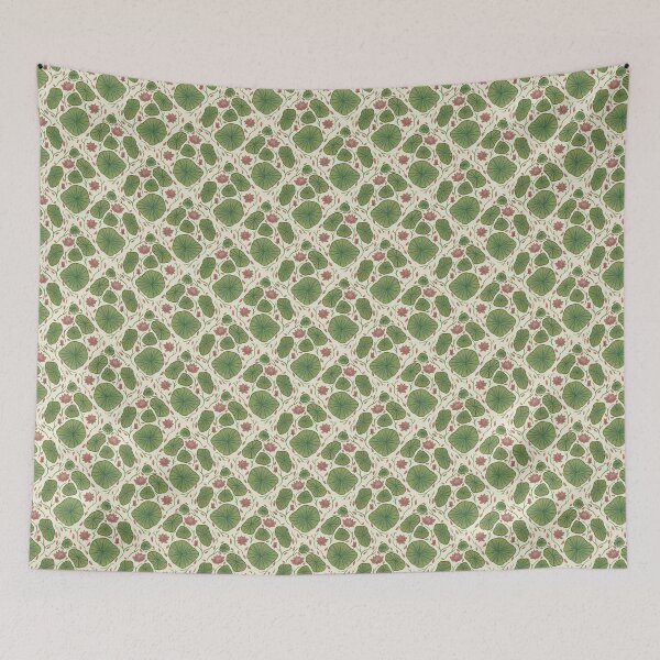 Item preview, Lotus leaves and flowers pattern designed and sold by claudia-lim.