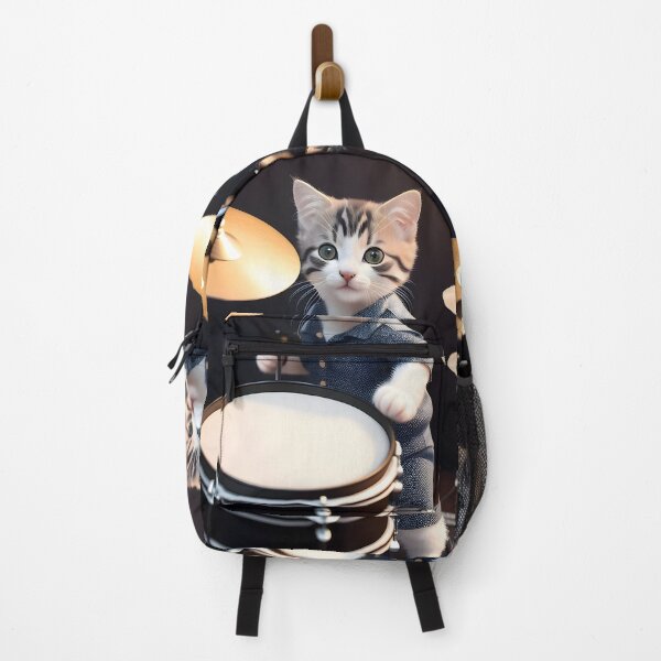 Item preview, Drummer cat - Modern digital art designed and sold by Ai-michiart.