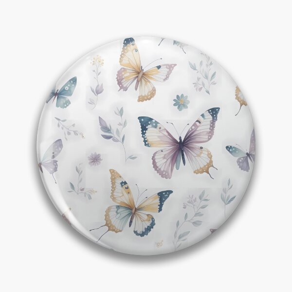 Item preview, Butterflies Boho Pastel Leaves Aesthetic designed and sold by FantasiaArts.