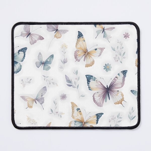 Item preview, Butterflies Boho Pastel Leaves Aesthetic designed and sold by FantasiaArts.