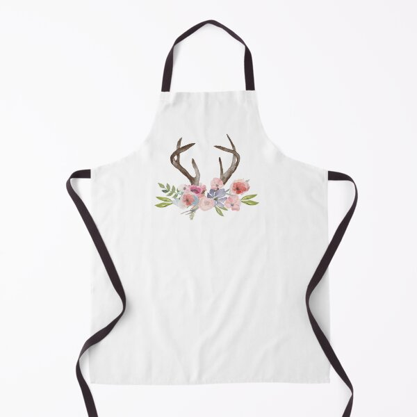 Item preview, Rustic Watercolor Wildflowers and Antlers designed and sold by Star Stream Design.