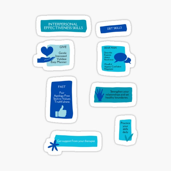 Vista previa del artículo con la obra «DBT: paquete de habilidades de eficacia interpersonal», diseñado y vendido por Der Geist.