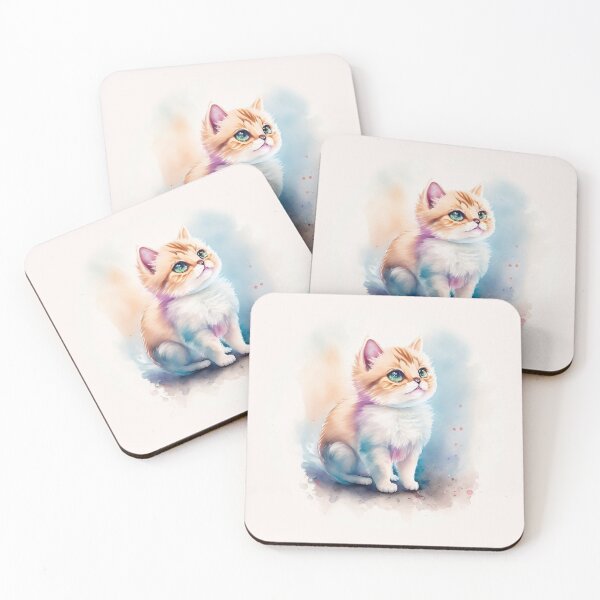 Item preview, Cat, Watercolor designed and sold by FiaFiaPress.