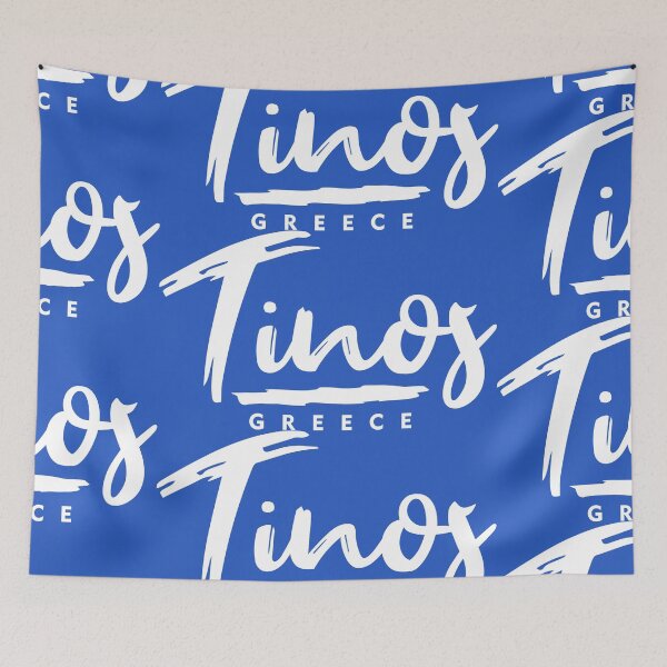 Item preview, Tinos Island sticker white designed and sold by angelisart.