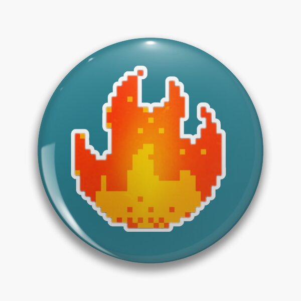 Item preview, Pixel Fire 2 (bordered) designed and sold by agenttomcat.