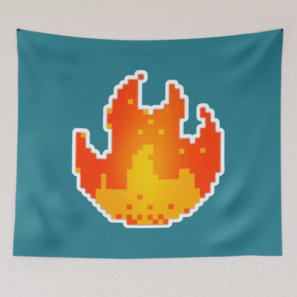 Item preview, Pixel Fire 2 (bordered) designed and sold by agenttomcat.