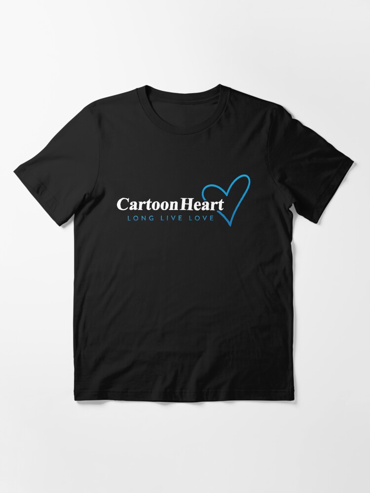 Alternate view of Cartoon Heart Logo Shirt - Blue Accent Essential T-Shirt