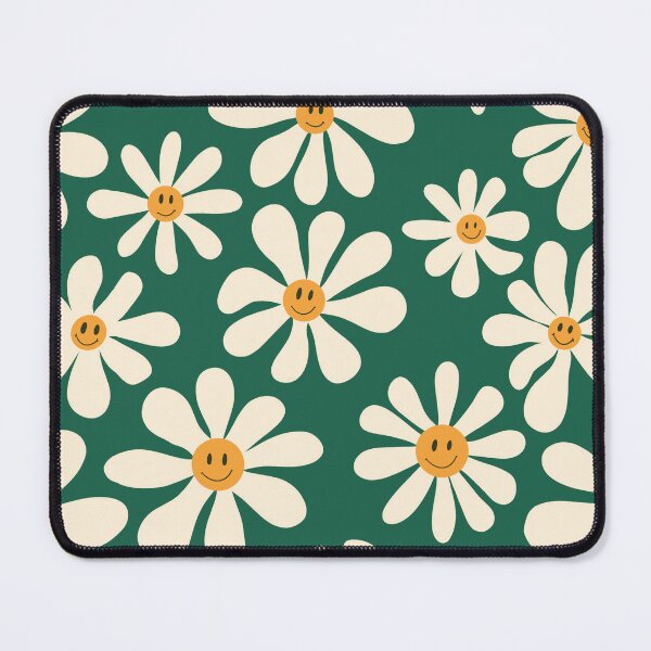 Item preview, Happy Daisies illustration. Summer Vibe Smiley Face art designed and sold by WeirdyTales.