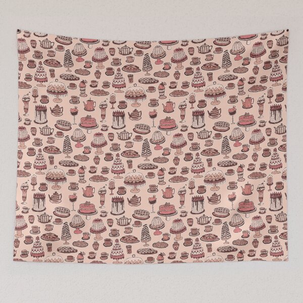 Item preview, * Cosy Tea Party Pattern * Desserts & Deliciousness * designed and sold by Stacey Muir.